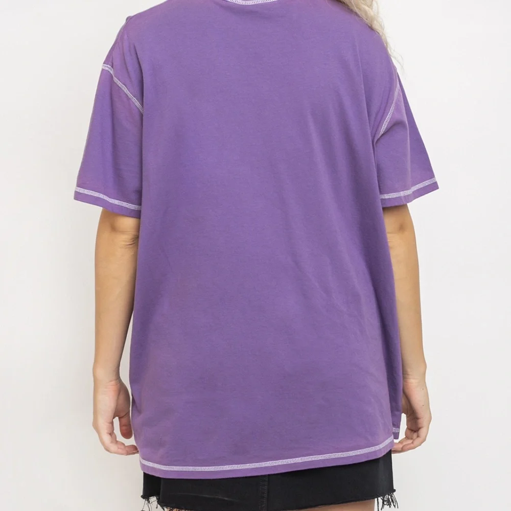NWT Lazy Oaf Constrast Stitch OAF shirt sz S - Picture 2 of 3